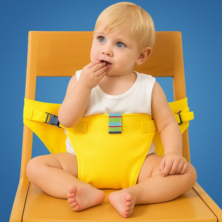 SeatGuard | Baby Chair Harness - Secure and Adjustable Fit - Breathable Cotton Fabric - Portable Feeding Safety Solution for Traveling Parents Stornfield