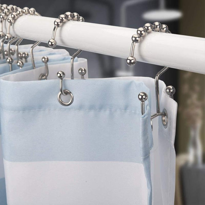 Stainless Steel Shower Curtain Hooks (12 pieces) | Stornfield