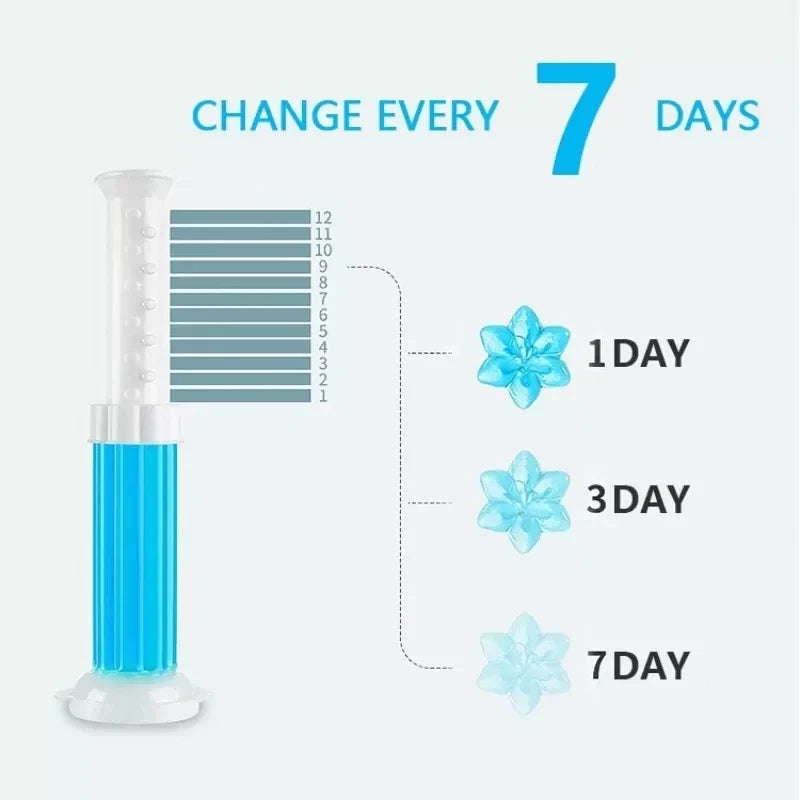 Toilet Freshener Cleaner Gel Flower Stamp Stornfield