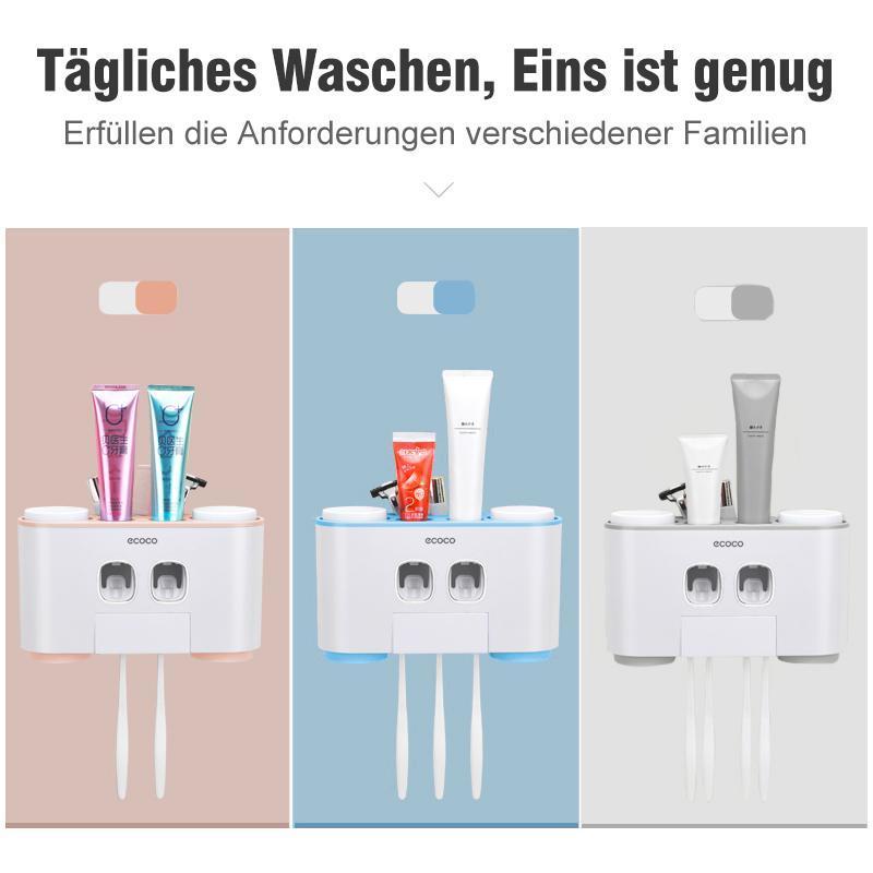 Automatic toothbrush holder and toothpaste dispenser set | Stornfield