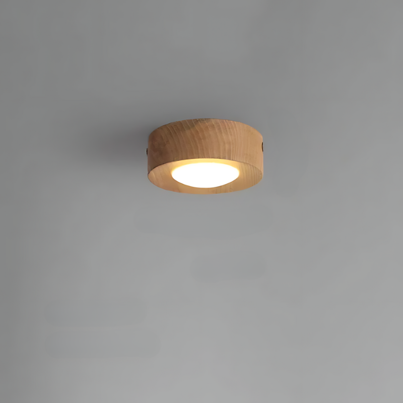 Stornfield | | Walnut Ceiling Light with LED Spot