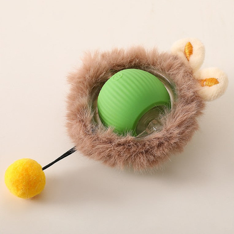 Interactive fur toy ball for cats | Stornfield