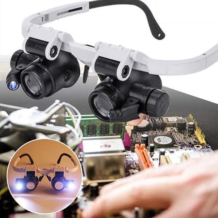 Stornfield | Magnifying glasses with LED lamps for double eyes