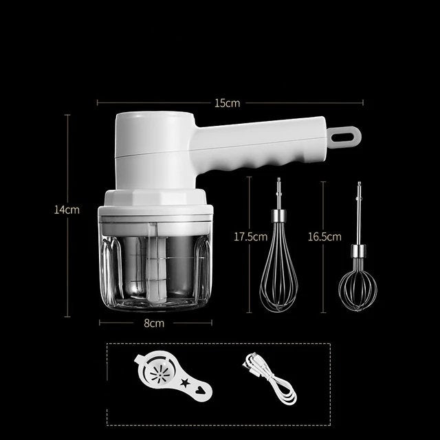 2-in-1 Electric Wireless Multi-Function Meat GRINDER and Beater Stornfield