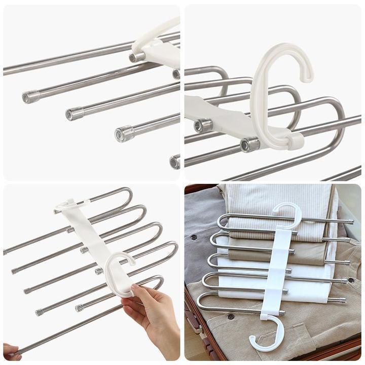 Space-saving multi-pants hanger clothes hanger | Stornfield