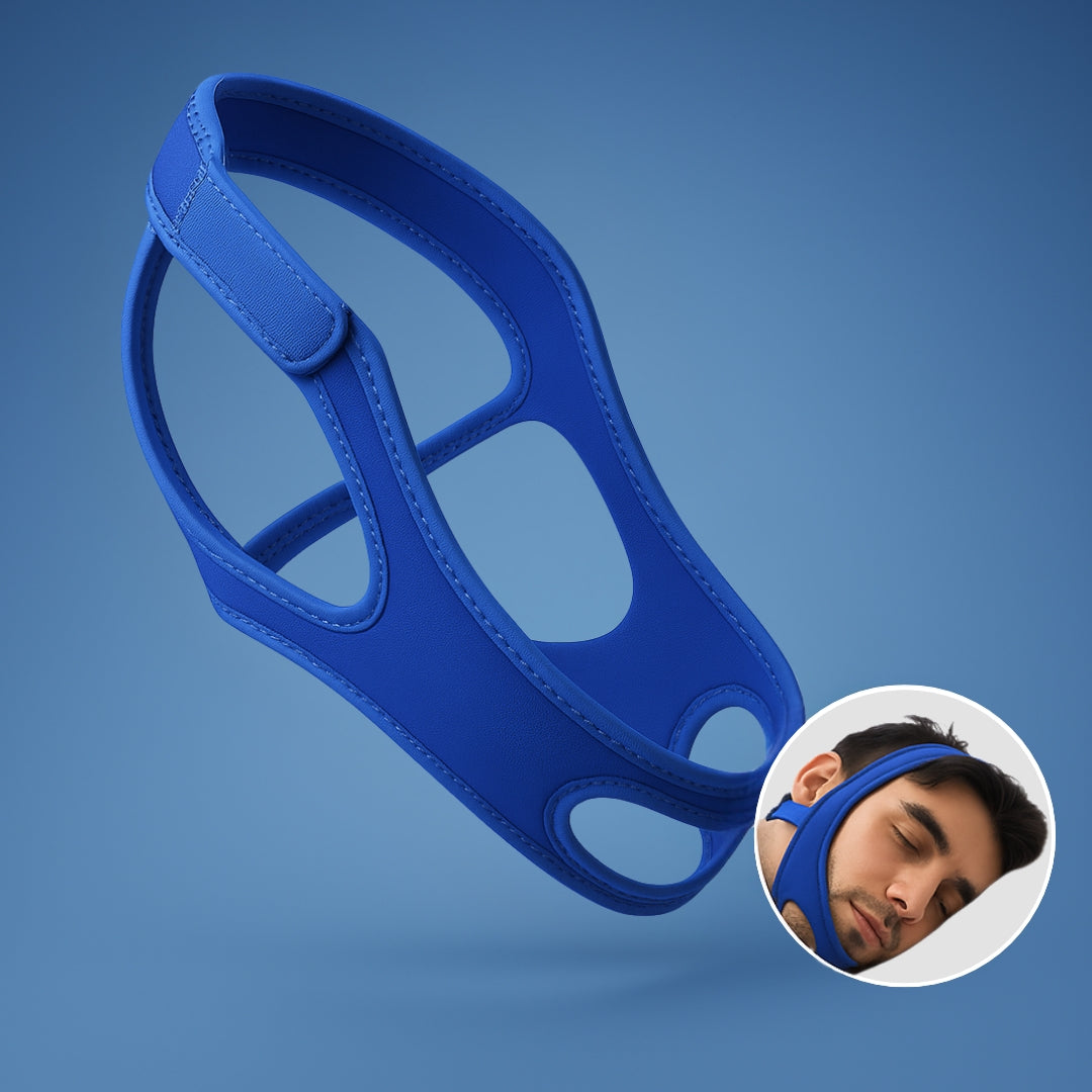 QuietNight | Anti-Snoring Chin Strap – Sleep Apnea Relief – Breathable and Adjustable – For Adults Seeking Better Sleep Stornfield