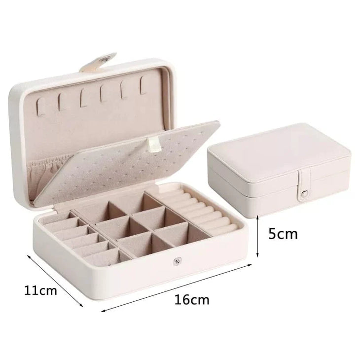 Leather Mini Double Layer Jewelry Box Stornfield