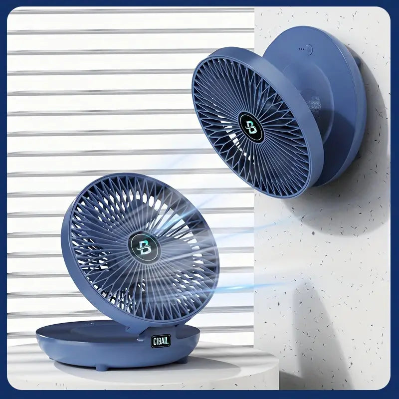 Portable Wall Fan | Multifunctional, USB Rechargeable & Whisper Quiet for Home, Office & Outdoor Use | Stornfield