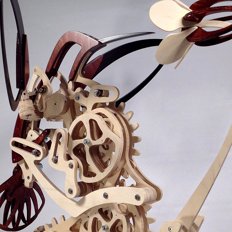 Stornfield | Hummingbird Kinetic Wood Sculpture
