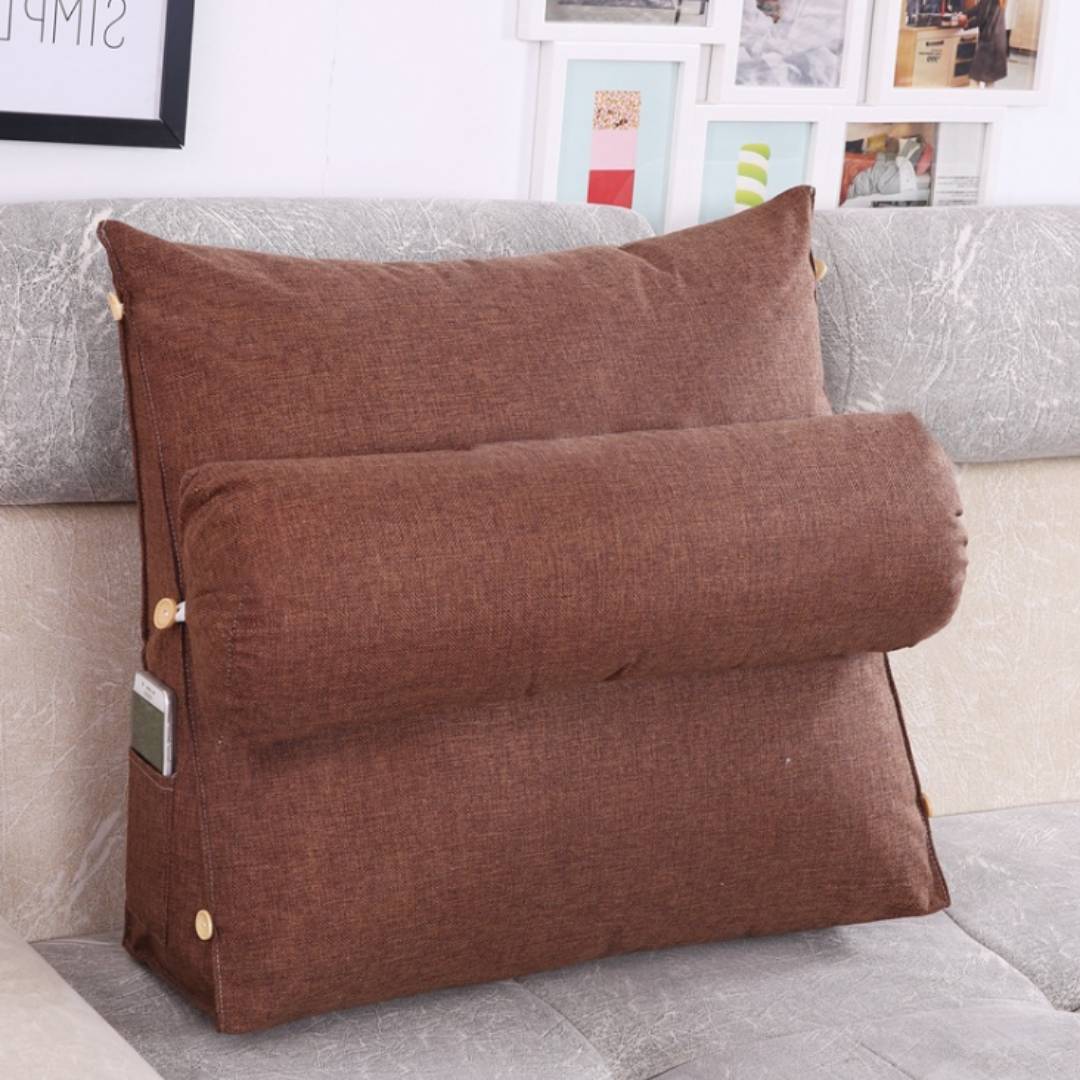 LoungeEase | Back Support Pillow for Reading and TV - Adjustable Bed Cushion for Lumbar Support - Posture Comfort - Stornfield Multi-purpose Pillow