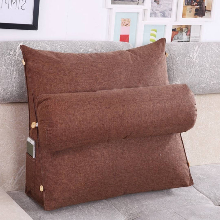 LoungeEase | Back Support Pillow for Reading and TV - Adjustable Bed Cushion for Lumbar Support - Posture Comfort - Stornfield Multi-purpose Pillow