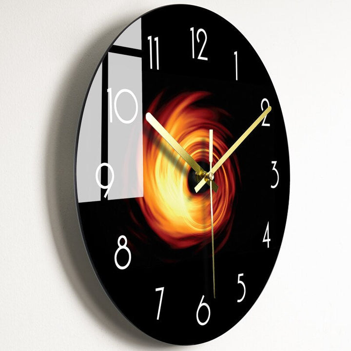 Elegant Wall Clock made of Glass Stornfield