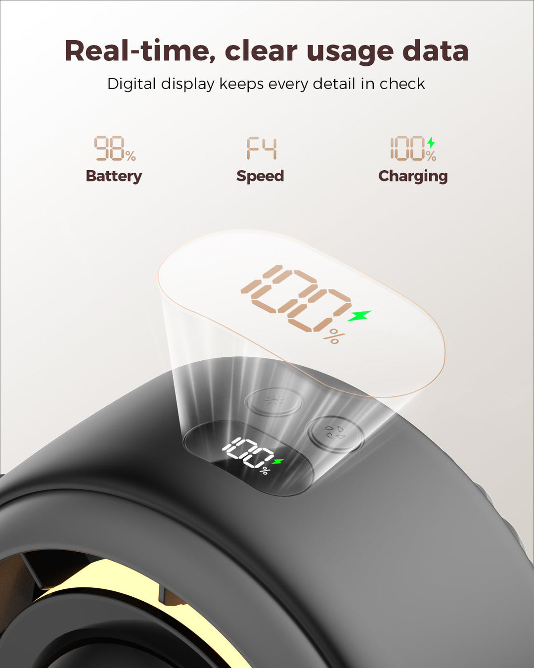 Baby Stroller Fan - 4000mAh Rechargeable 4-Speed | Stornfield