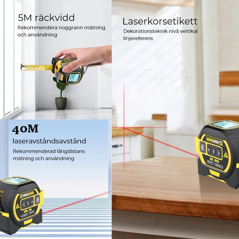 Stornfield | 3-in-1 Infrared Laser Tape Measure