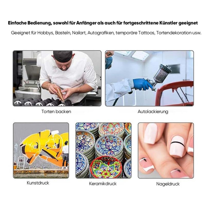 Pneumatic acrylic paint spray device for artists | Stornfield