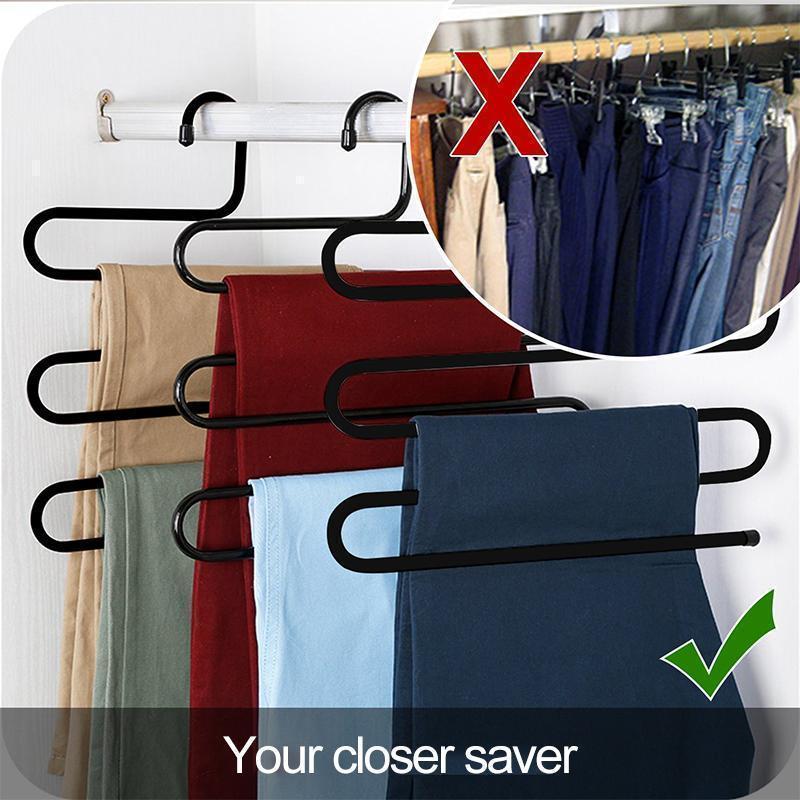 S-Shape Stainless Steel Clothes Hangers | Stornfield