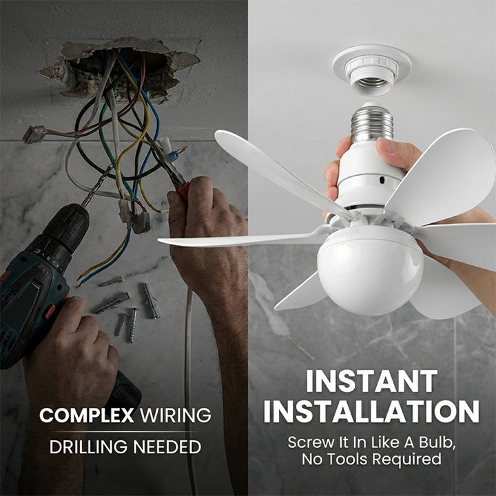 Modern Low Profile Ceiling Fan Light | Stornfield