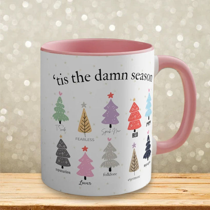 Tis The Damn Season Christmas Mug - Christmas Tree Music Albums | Stornfield