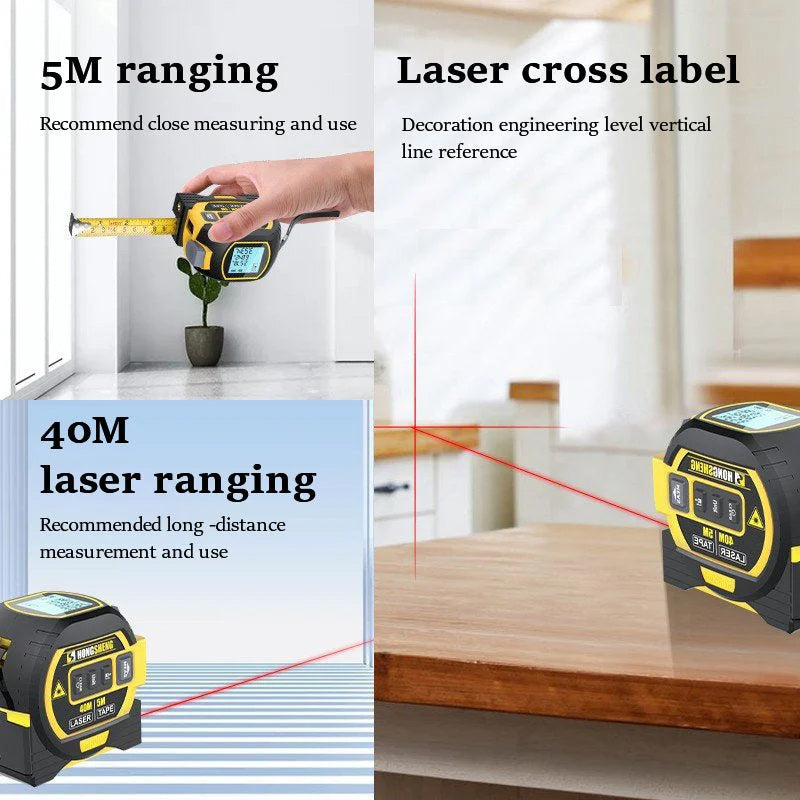 3-In-1 Infrared Laser Tape Measuring | Stornfield