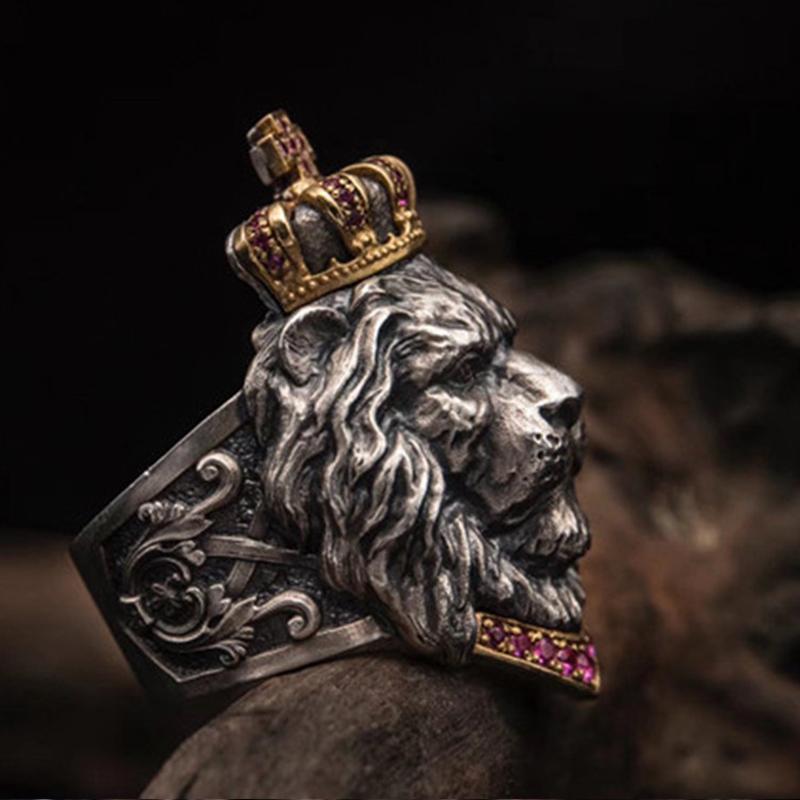 Retro Nordic Lion Shaped Ring | Stornfield