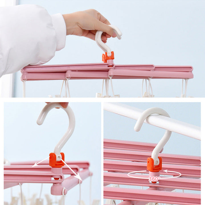 Foldable and multi-functional multi-head drying rack | Stornfield