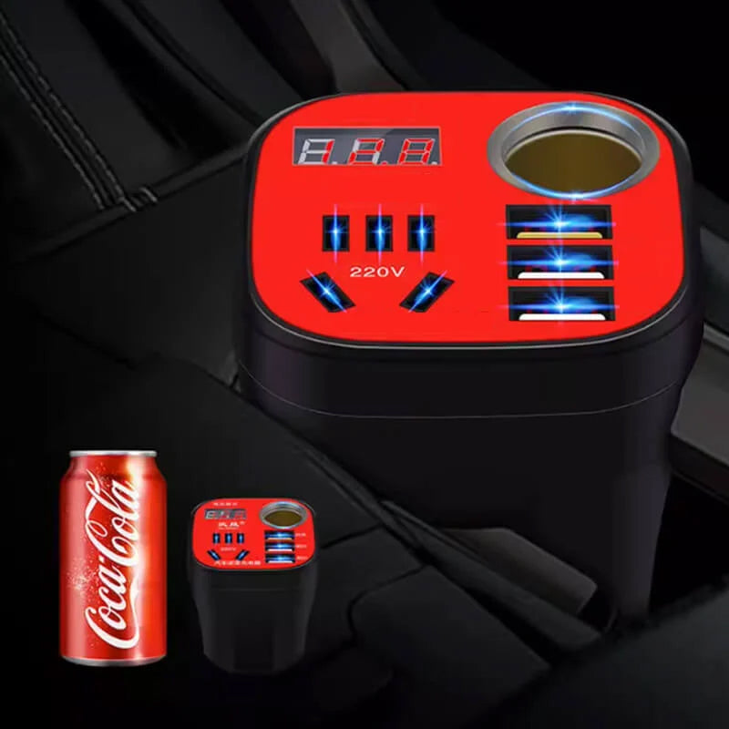 Car Mounted Cup Type Inverter Converter QC Charger | Stornfield