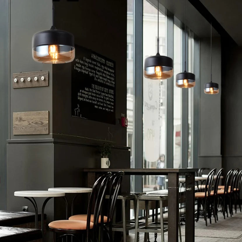 Stornfield | EternaGlow Glass and Wood Pendant Light | Elegant Design for Your Home
