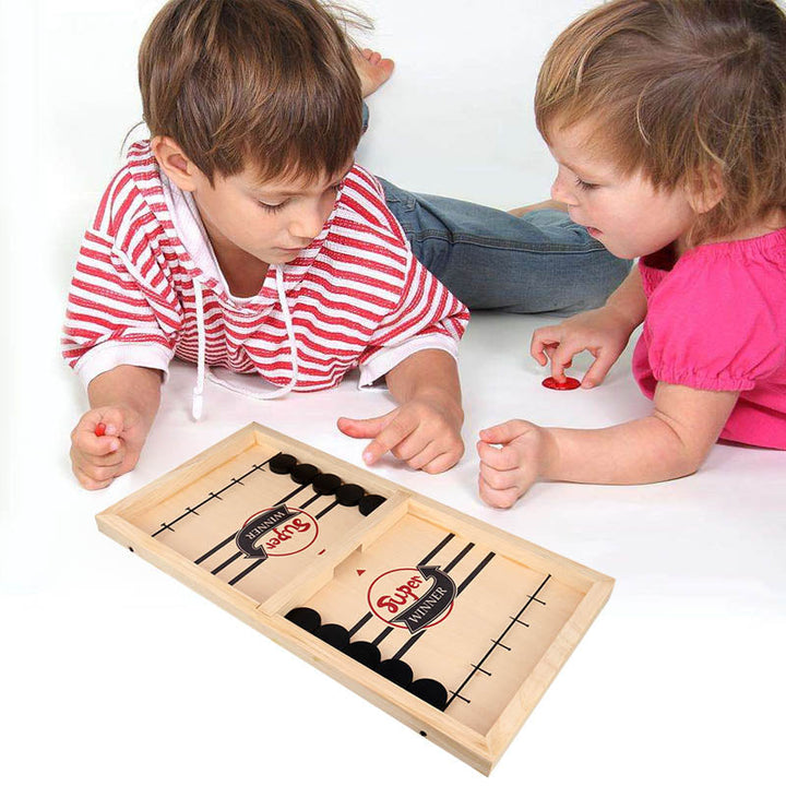 Stornfield | – Double Sided Reversible Sling Puck Board Game for Family