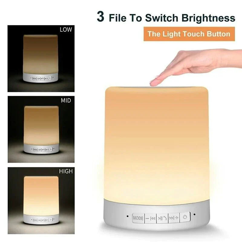 Colorful LED Night Light Bluetooth Touchpad Wireless Speaker Stornfield