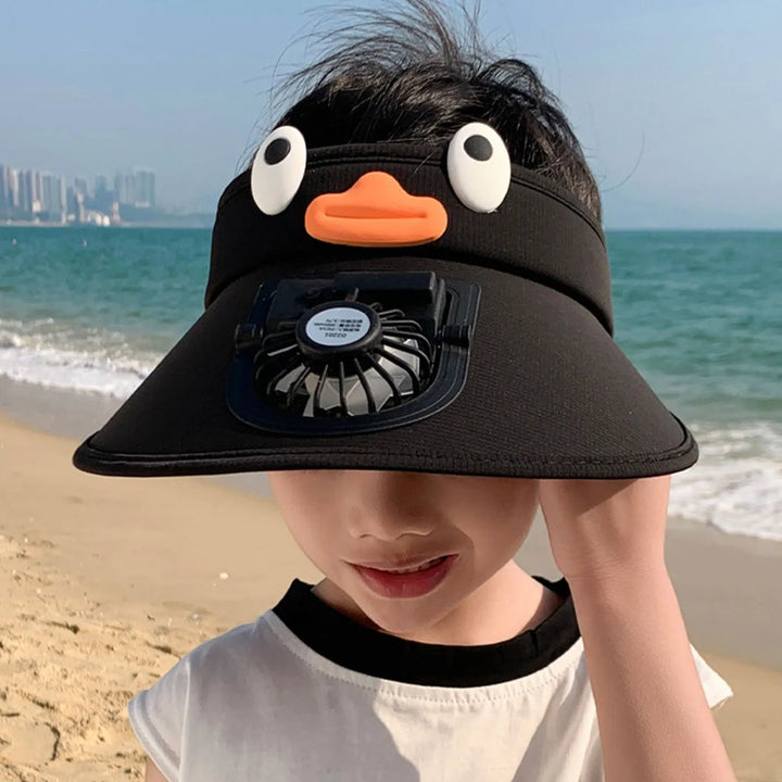 Kids Sun Visor Hat with Cooling Fan Hat | Stornfield