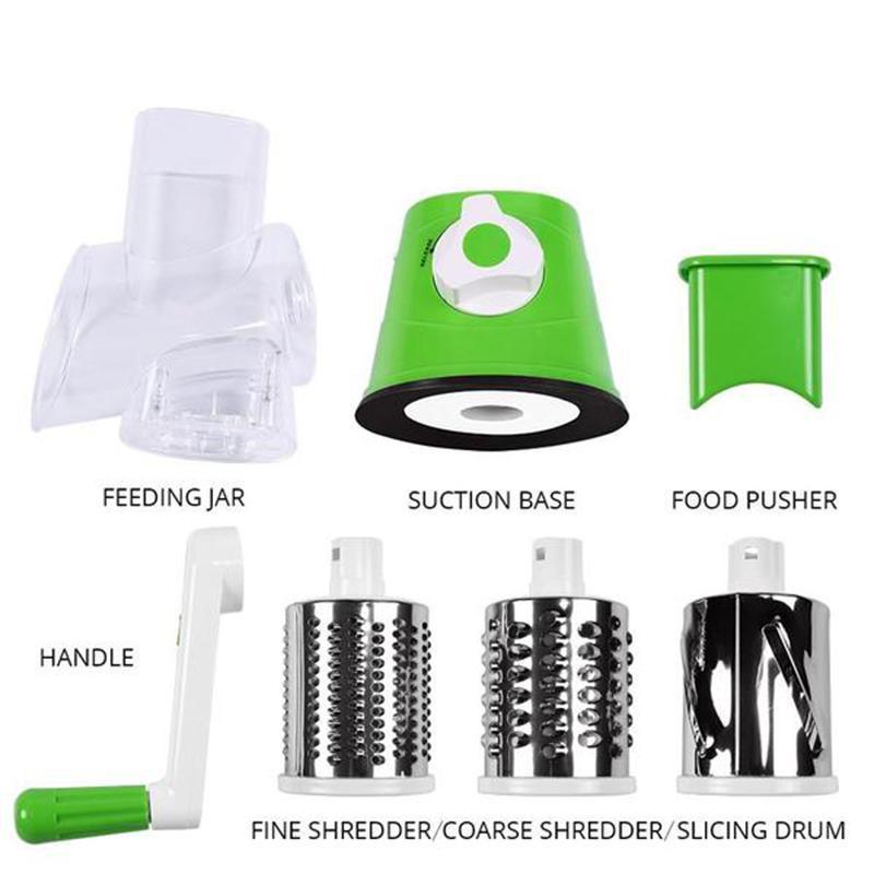3 in 1 Rotary Cheese Grater Vegetable Slicer | Stornfield