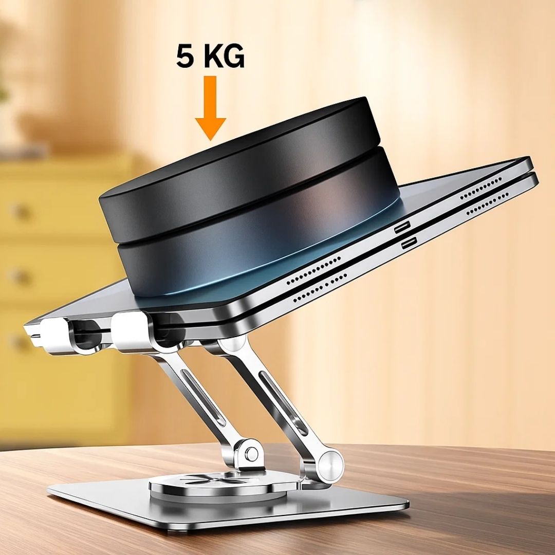 DeskEase | Adjustable Tablet Stand – Ergonomic Comfort – Foldable Non-Slip Design – Ideal for Work, Study, Travel, and Video Calls Stornfield