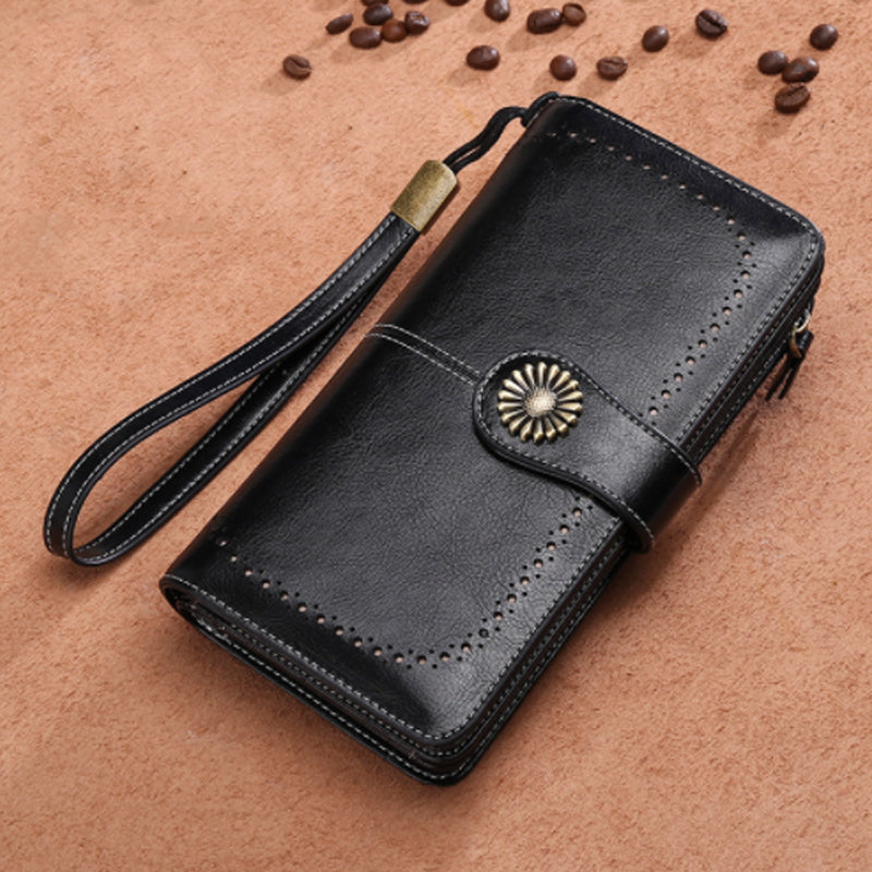 Retro long wallet with large capacity | Stornfield