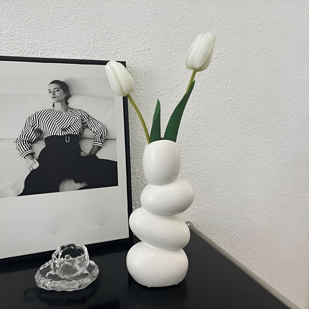 Large modern decorative egg-shaped bowl