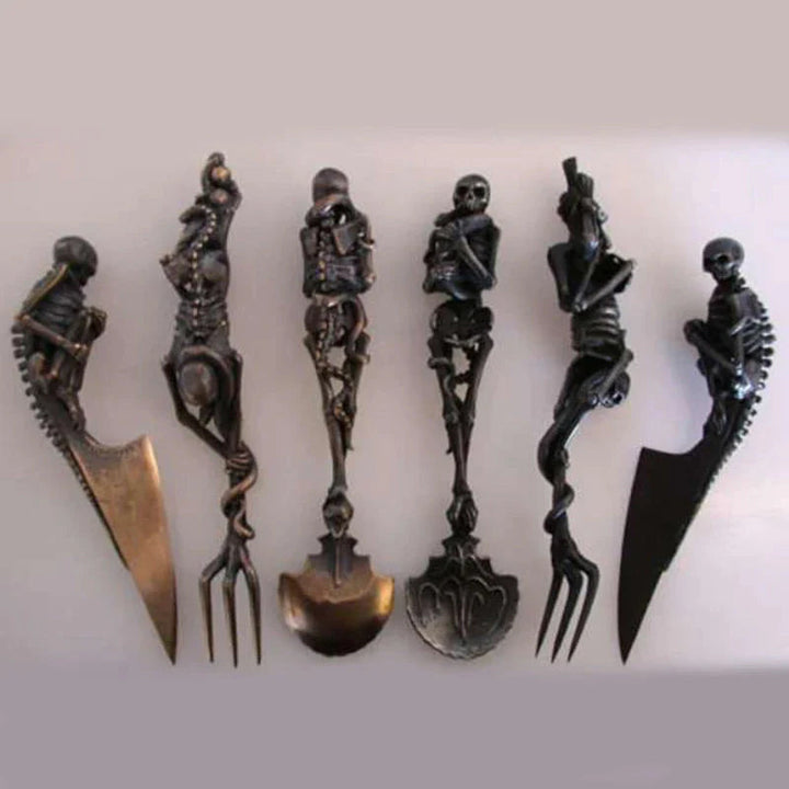 Halloween Gift Skeletal Cutlery Sets | Stornfield