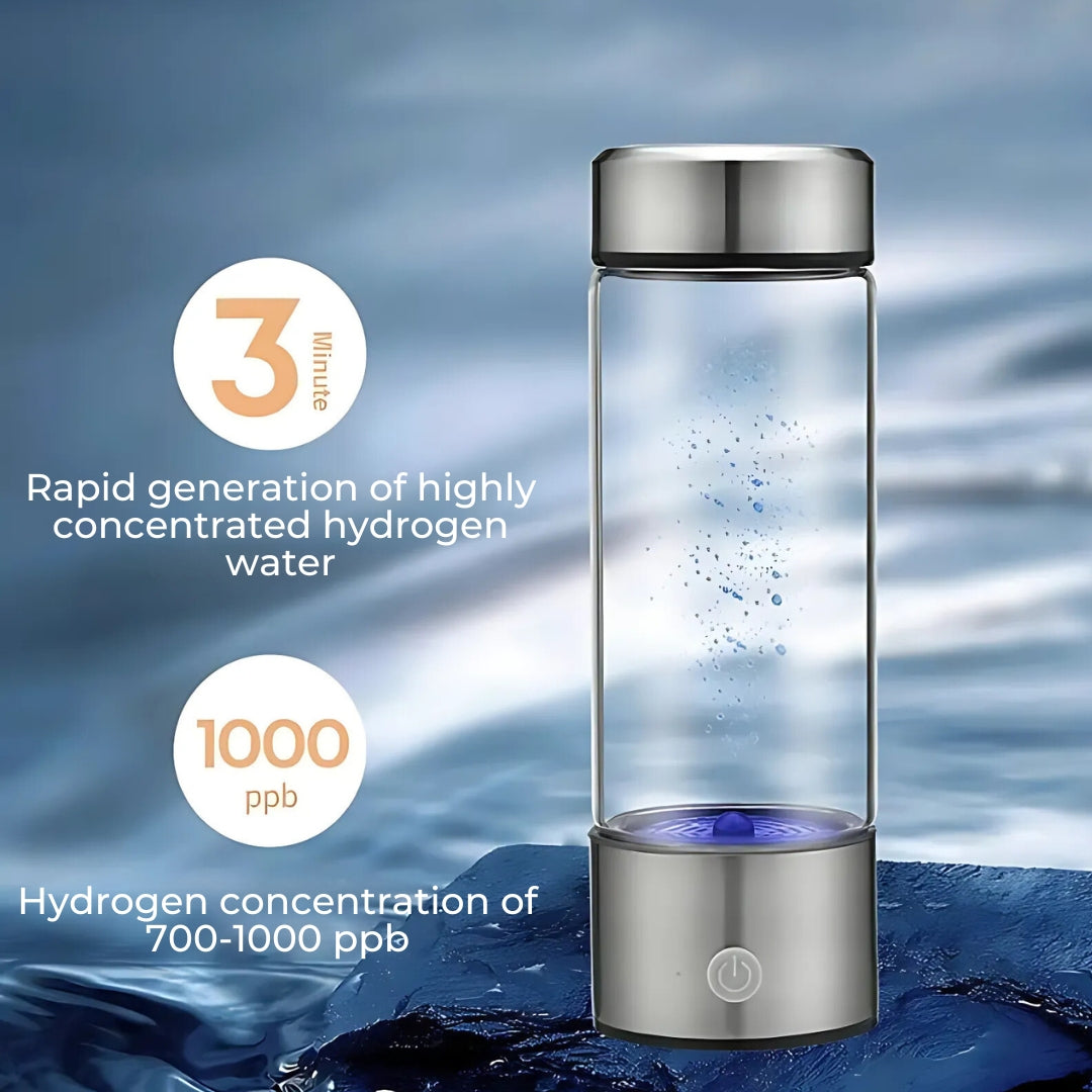 HydroPure | Portable Hydrogen Water Bottle - For Antioxidant Water - Supports Health and Performance Stornfield