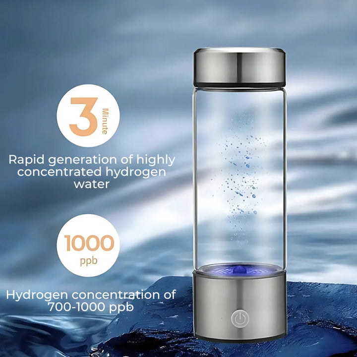 HydroPure | Portable Hydrogen Water Bottle - For Antioxidant Water - Supports Health and Performance Stornfield