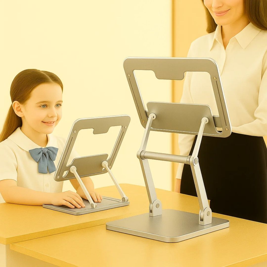 ReadEase | Adjustable Reading Stand – Ergonomic Neck Relief – Compact Foldable Design – For Comfort at Home, Office, and Stornfield Desk