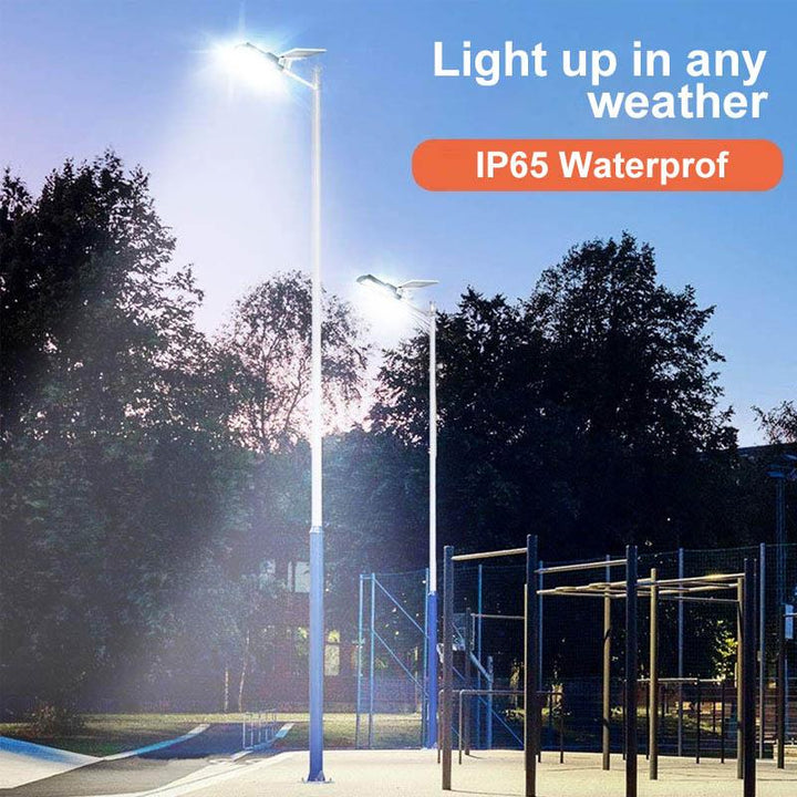 200W Outdoor Solar LED Lamp with Remote Control, Motion and Dusk Sensor | Stornfield