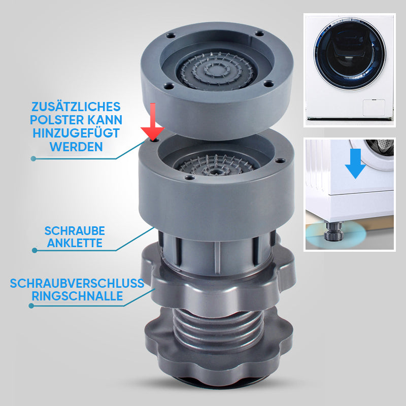 4 pieces height-adjustable washing machine stand | Stornfield