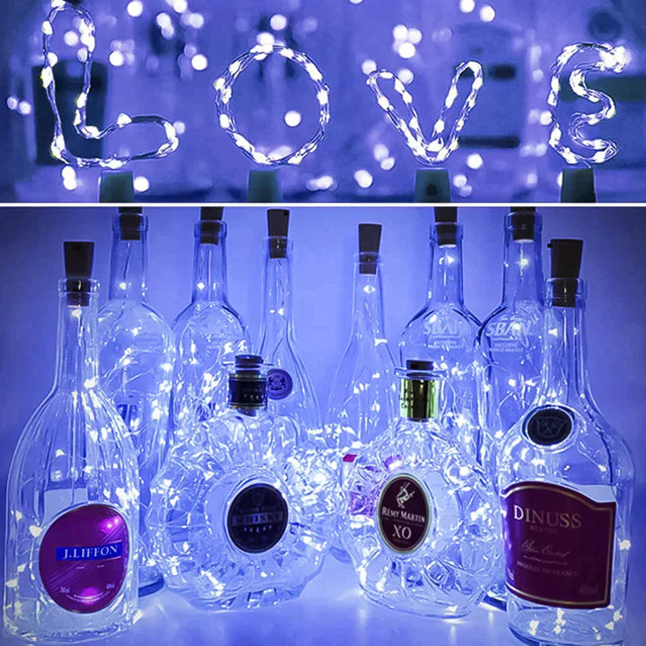 LED Wine Bottle Lights Cork Night Light DIY Decor Lift - Piece | Stornfield