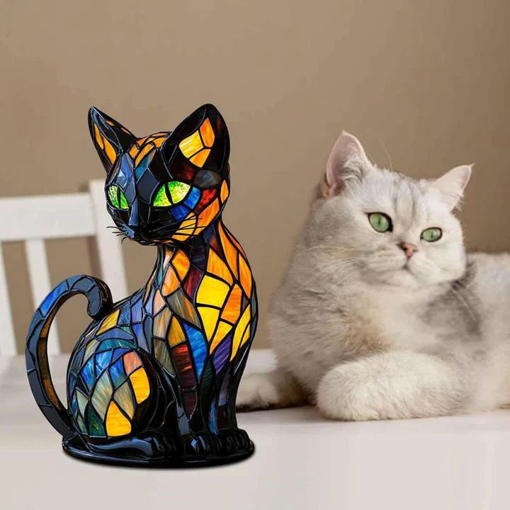 Lumikat Handmade Glowing Cat Lamp – Atmospheric Lighting and Gift | Stornfield
