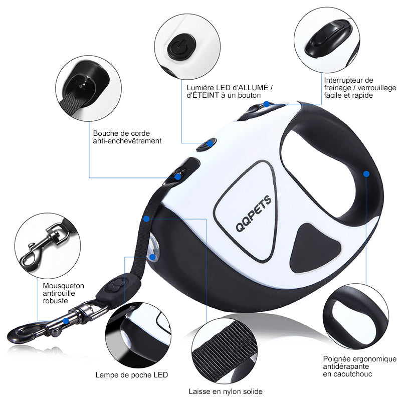 Retractable LED pet leash | Stornfield