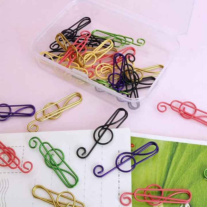Music Multicolored Metal Paper Clips | Stornfield