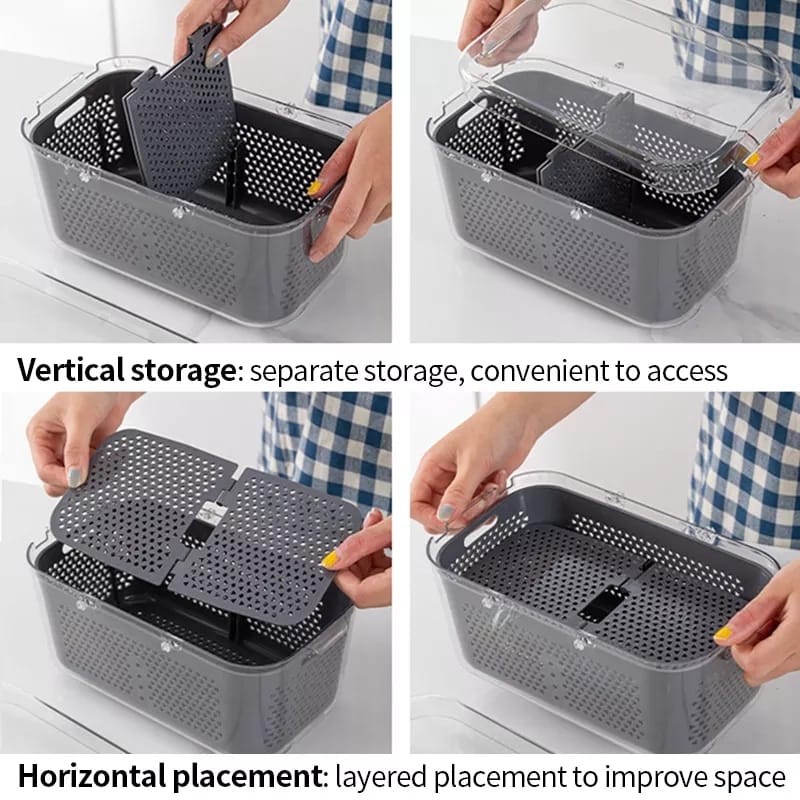 Vegetable Chopper Colander Basket Cutter Stornfield