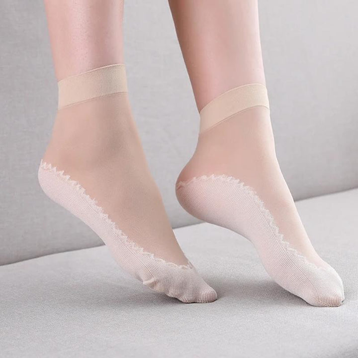 Silky Cotton Anti-slip Socks | Stornfield