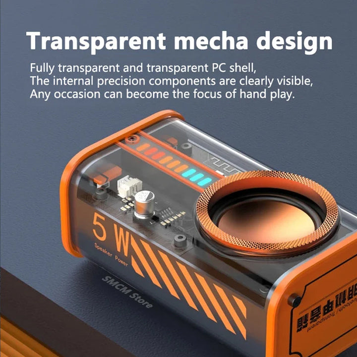 Transparent Mecha Wireless Bluetooth Speaker | Stornfield
