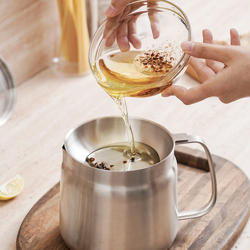 2-in-1 304 Stainless Steel Multifunctional Oil Strainer Pot | Stornfield