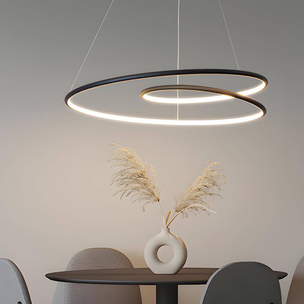 Modern LED chandelier with dimming function – pendant light for dining room and living room | Stornfield