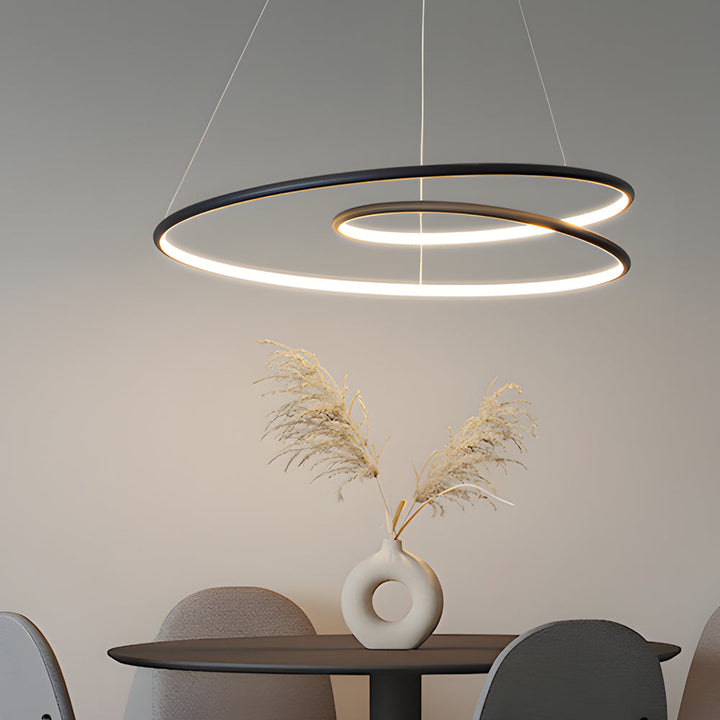 Modern LED chandelier with dimming function – pendant light for dining room and living room | Stornfield